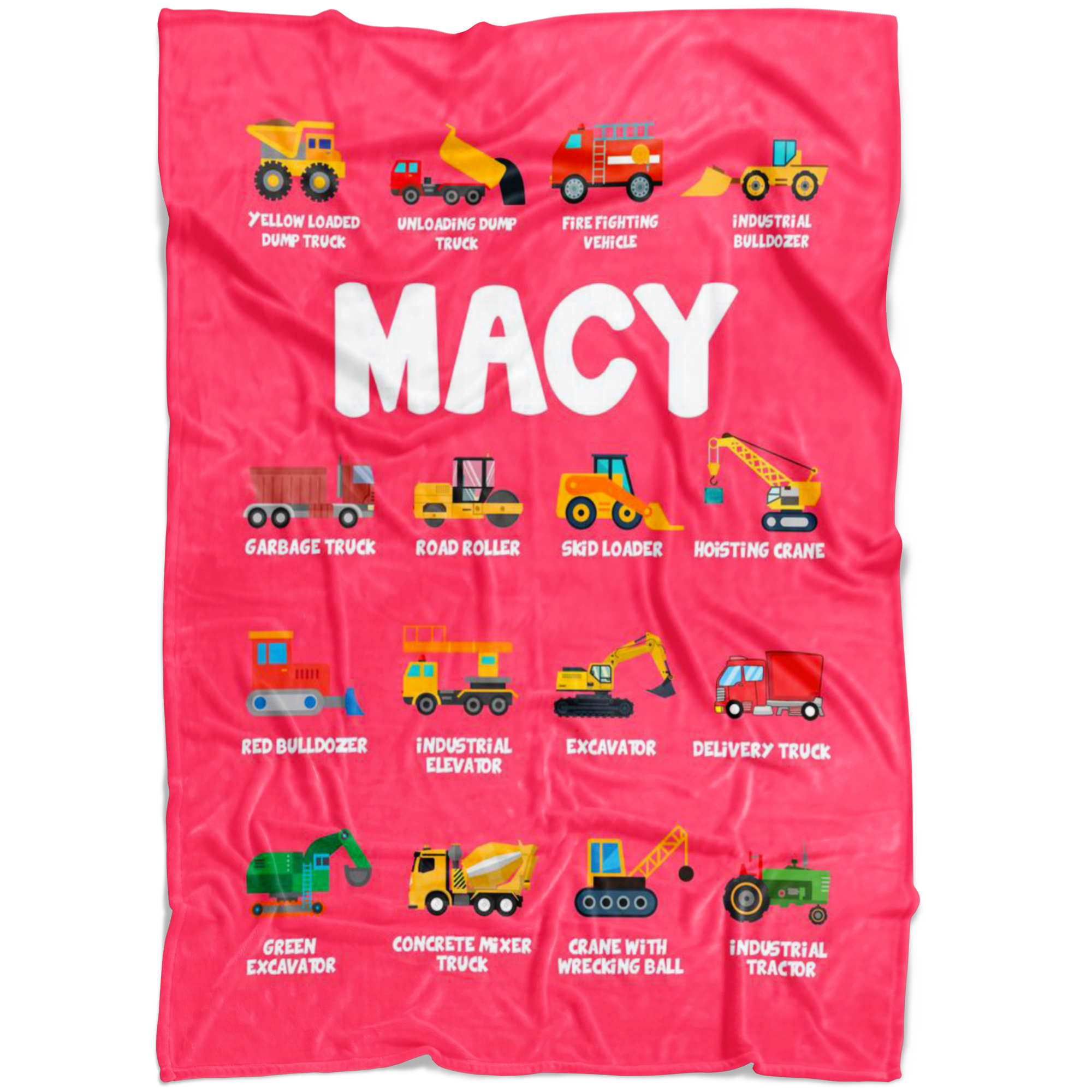 MACY Construction Blanket Pink
