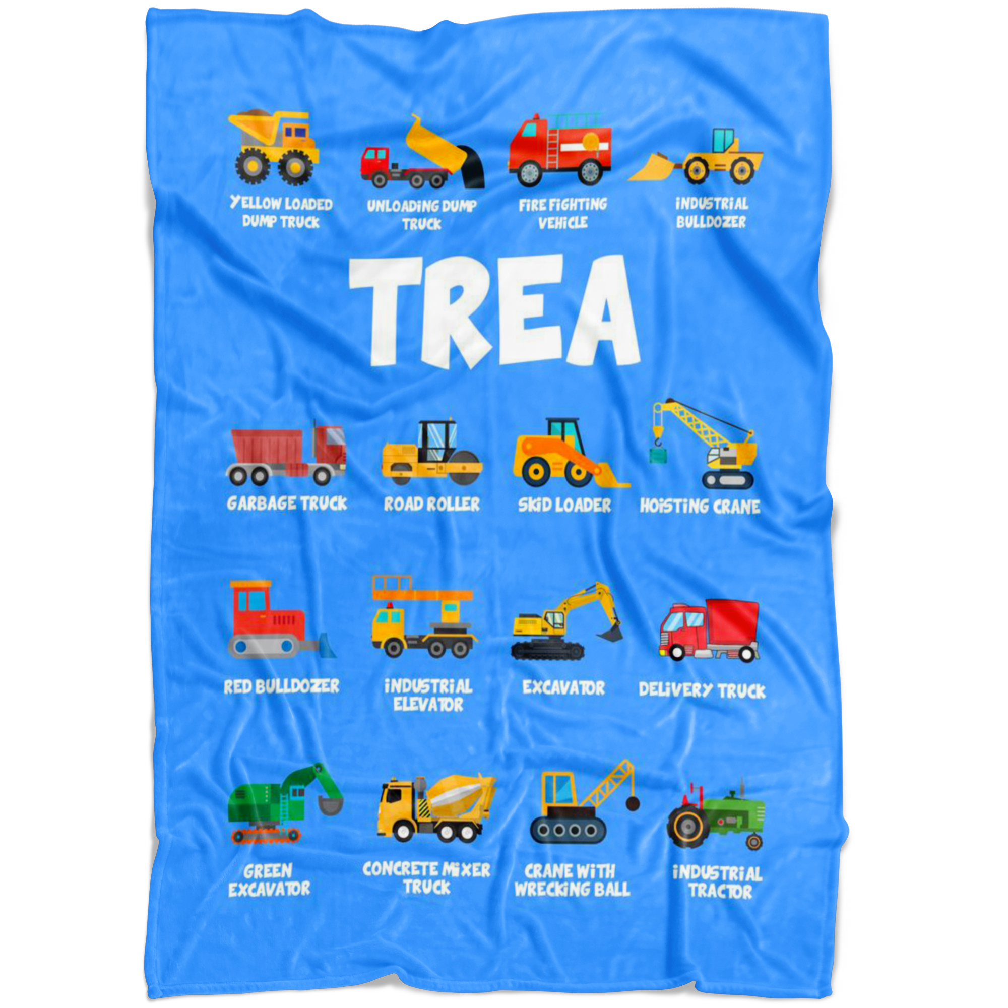 Trea Construction Blanket Blue