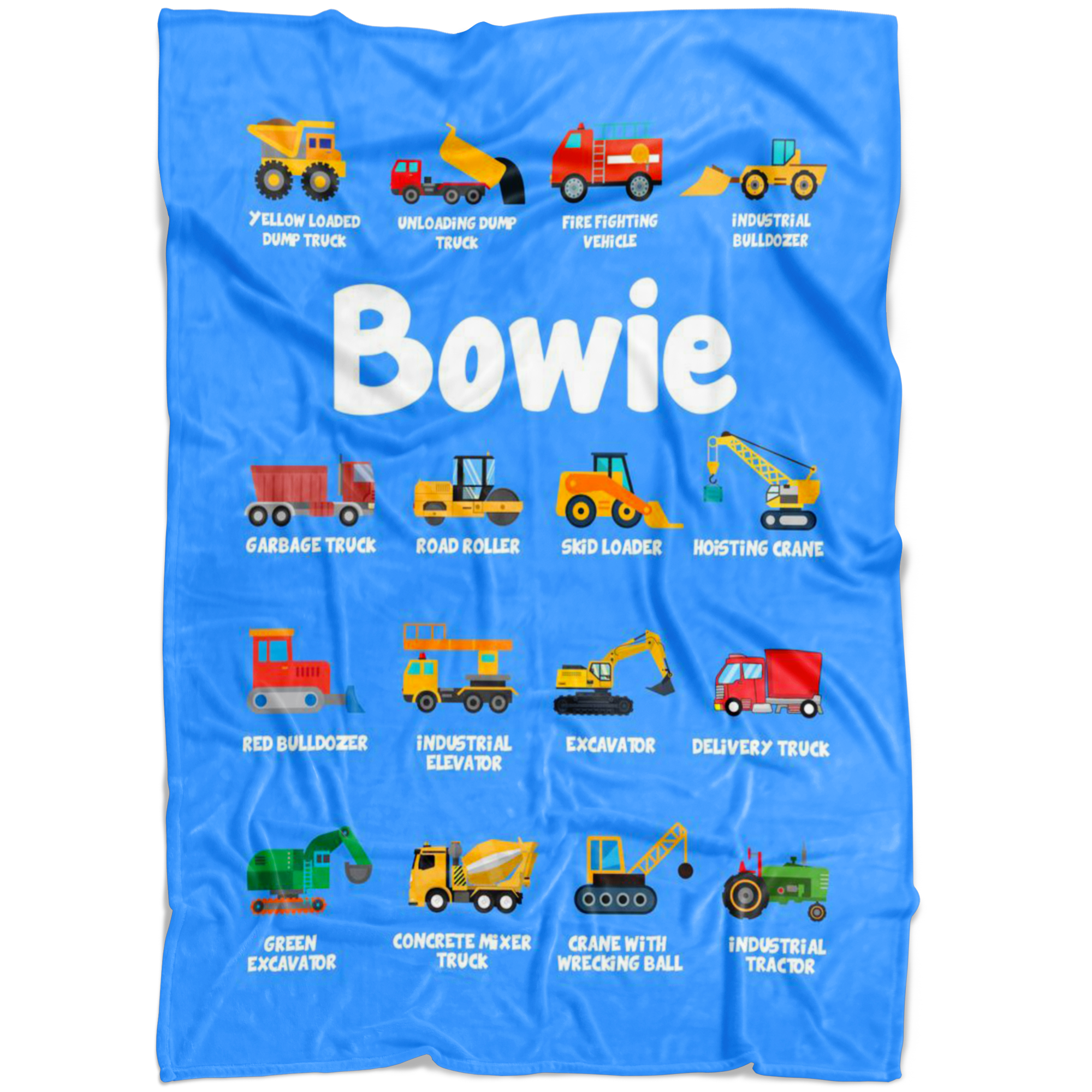 Bowie Construction Blanket Blue