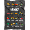 Kenny Construction Blanket Grey