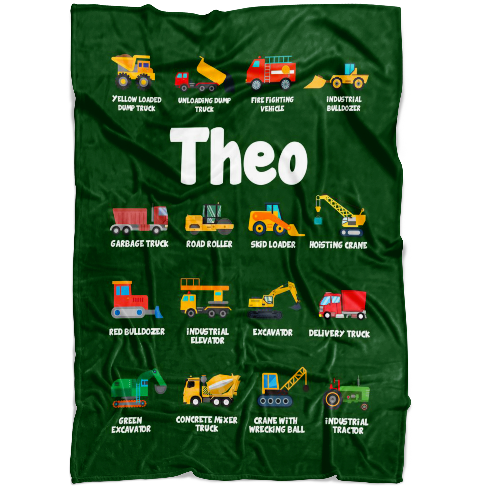 Theo Construction Blanket Green
