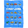 Finley James Construction Blanket Blue