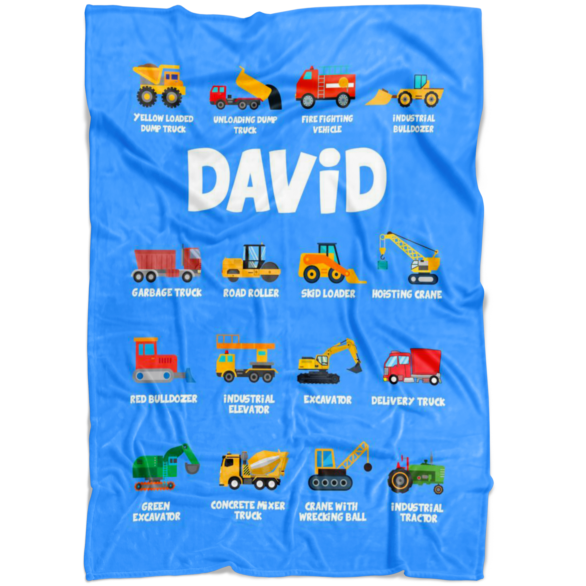 David Construction Blanket Blue