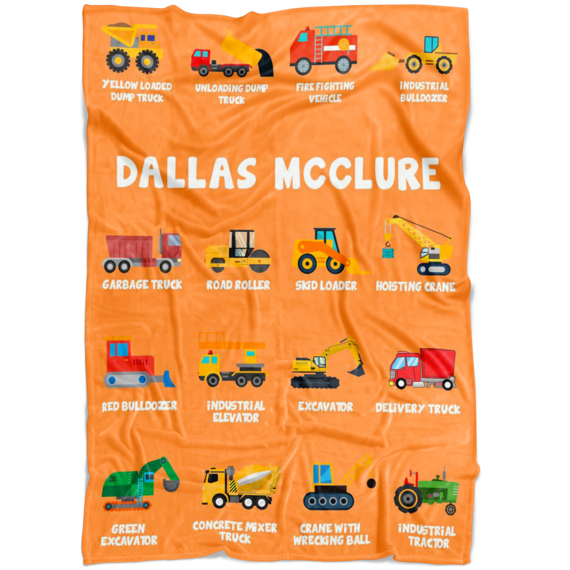 Dallas McClure Construction Blanket Orange