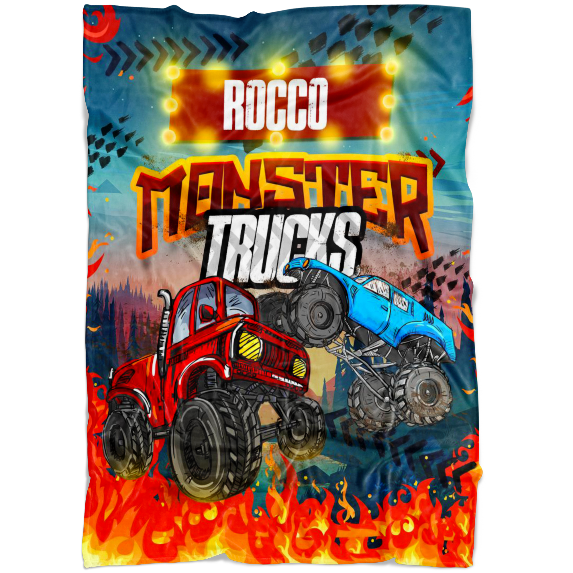 Rocco Monster Truck Blanket