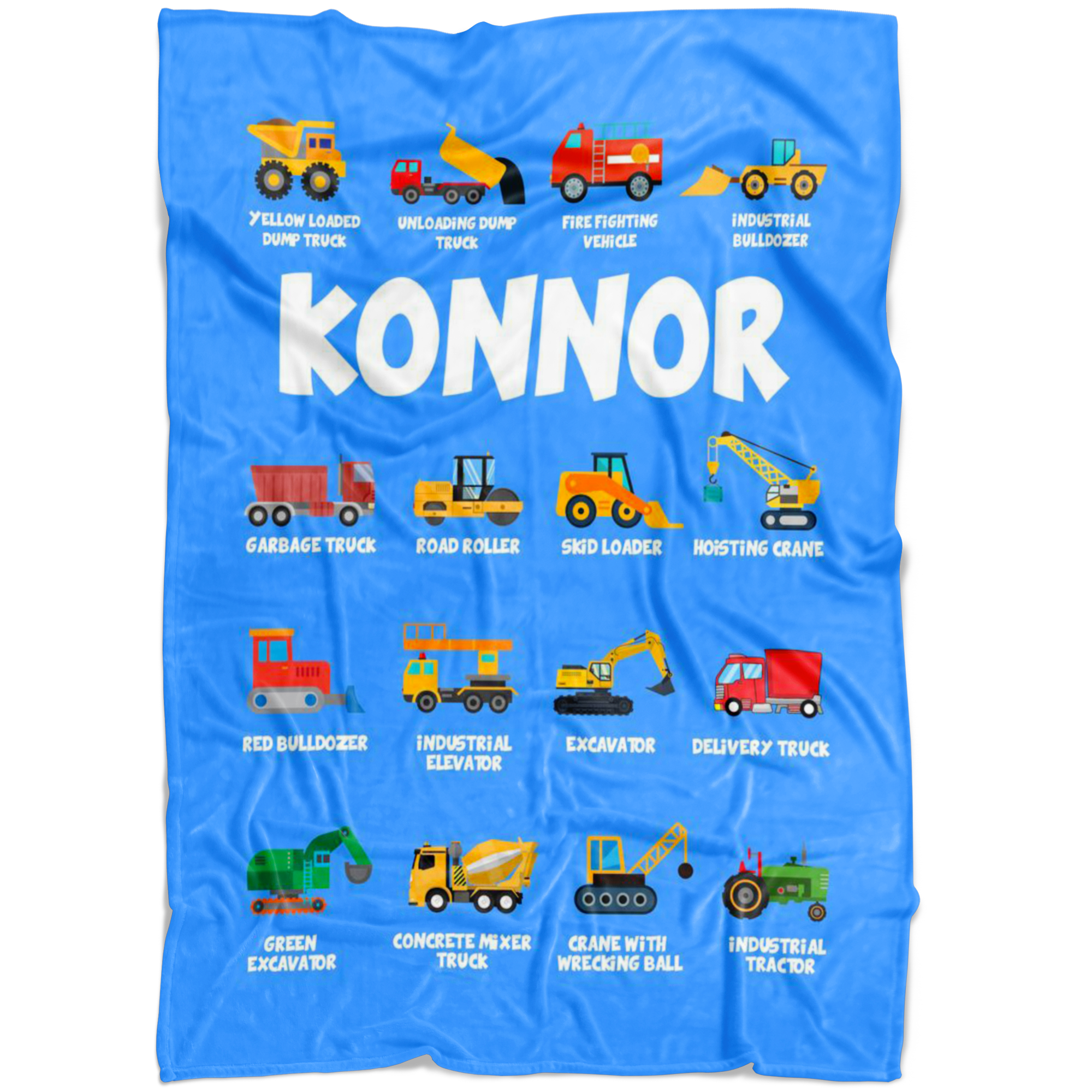 Konnor Construction Blanket Blue