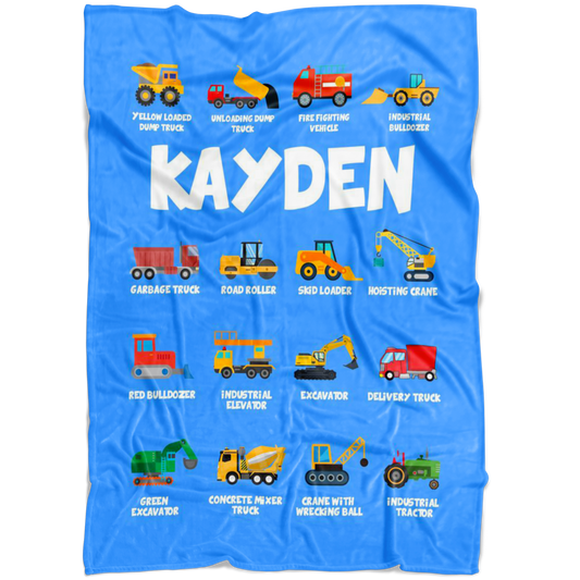 Kayden Construction Blanket Blue