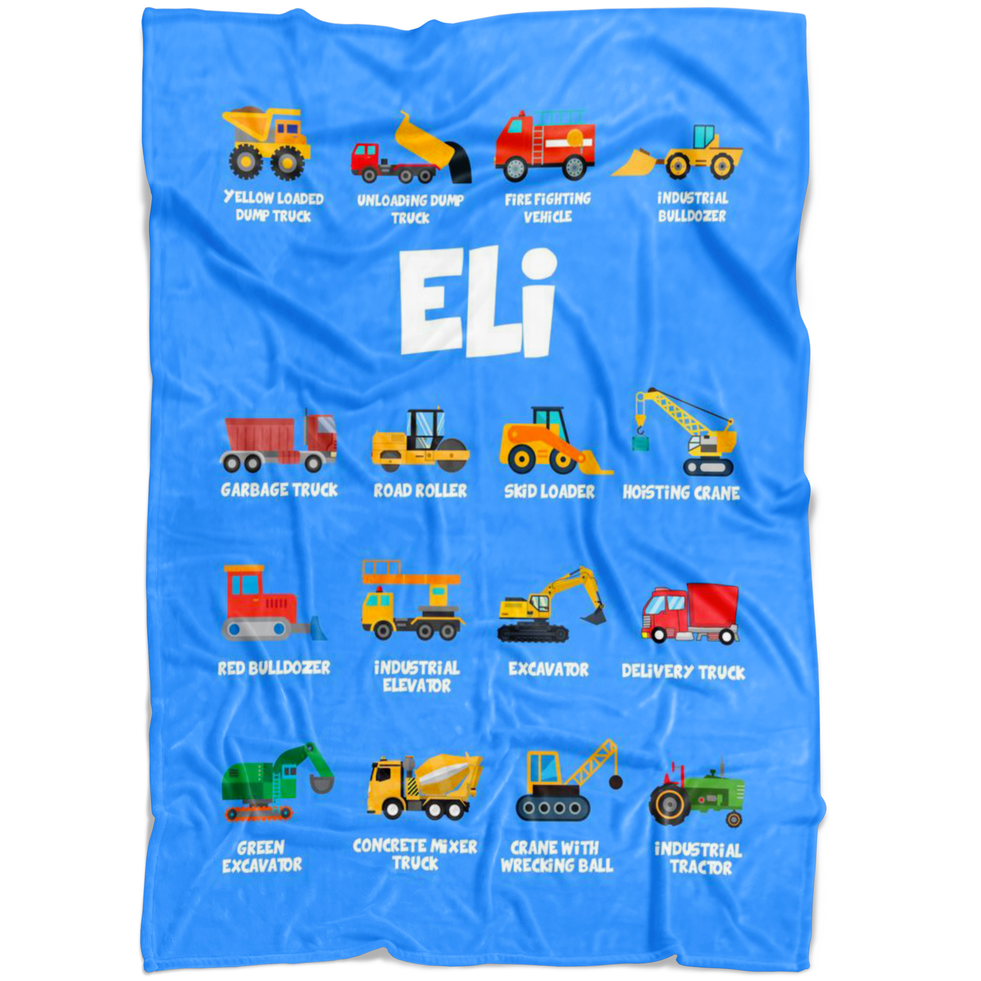 Eli Construction Blanket Blue