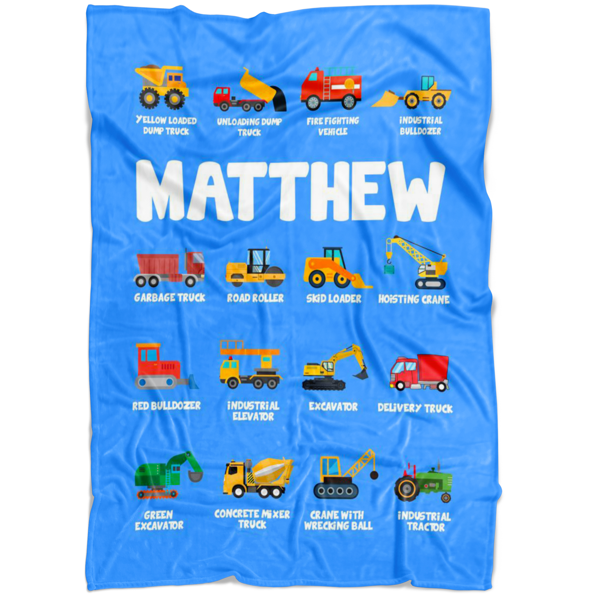 MATTHEW Construction Blanket Blue