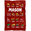 Mason Construction Blanket Red