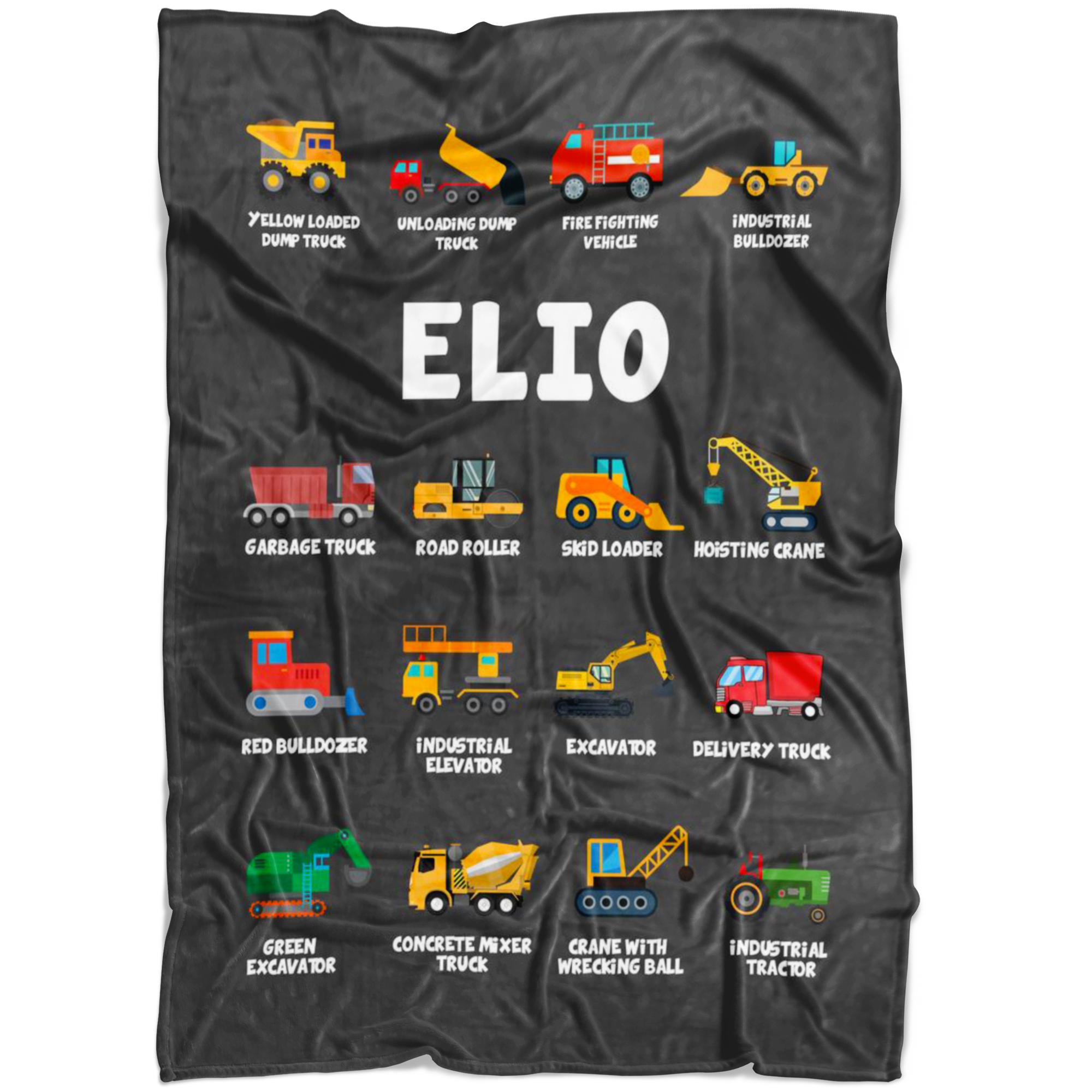 Elio Construction Blanket Grey