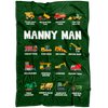 Manny Man Construction Blanket Green