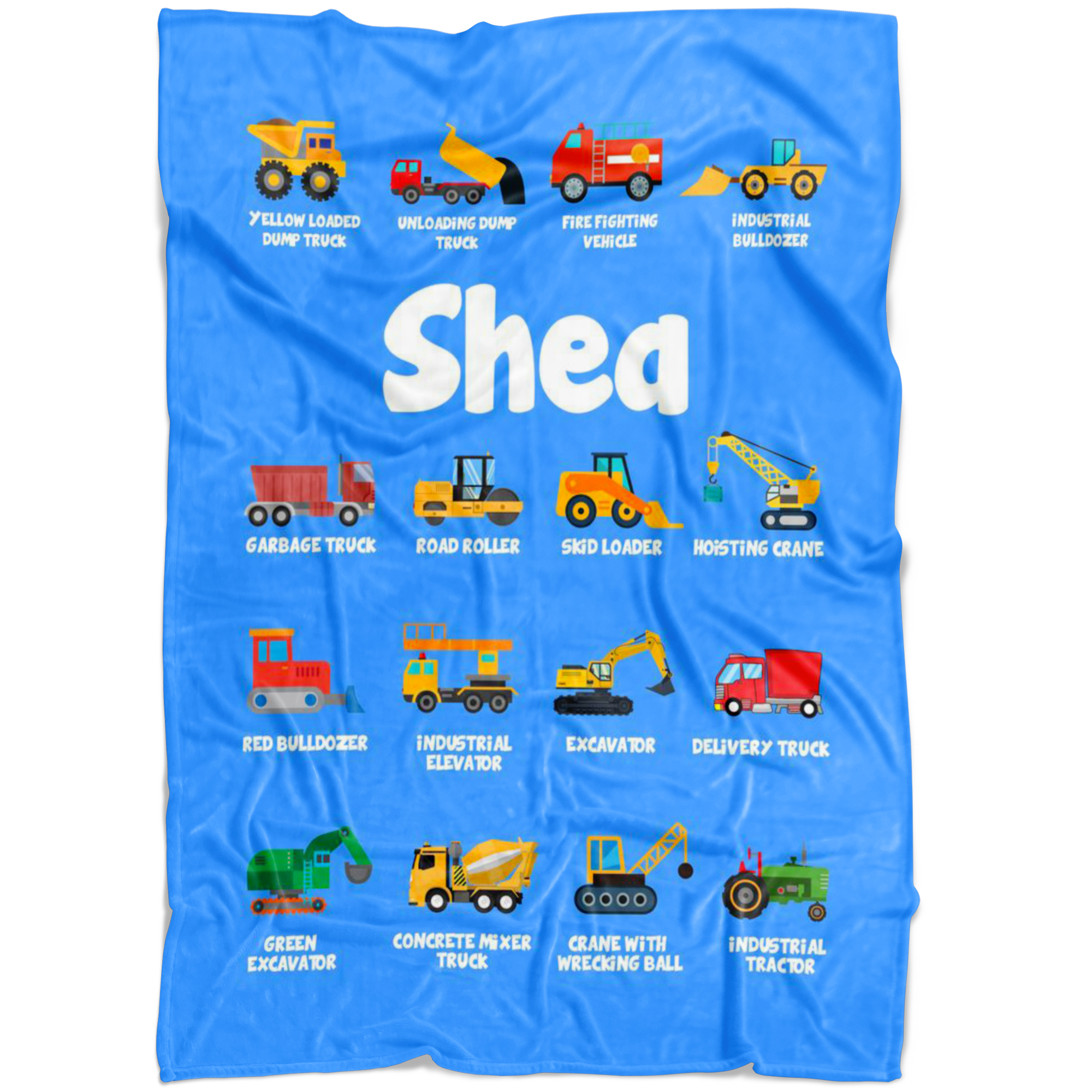 Shea Construction Blanket Blue