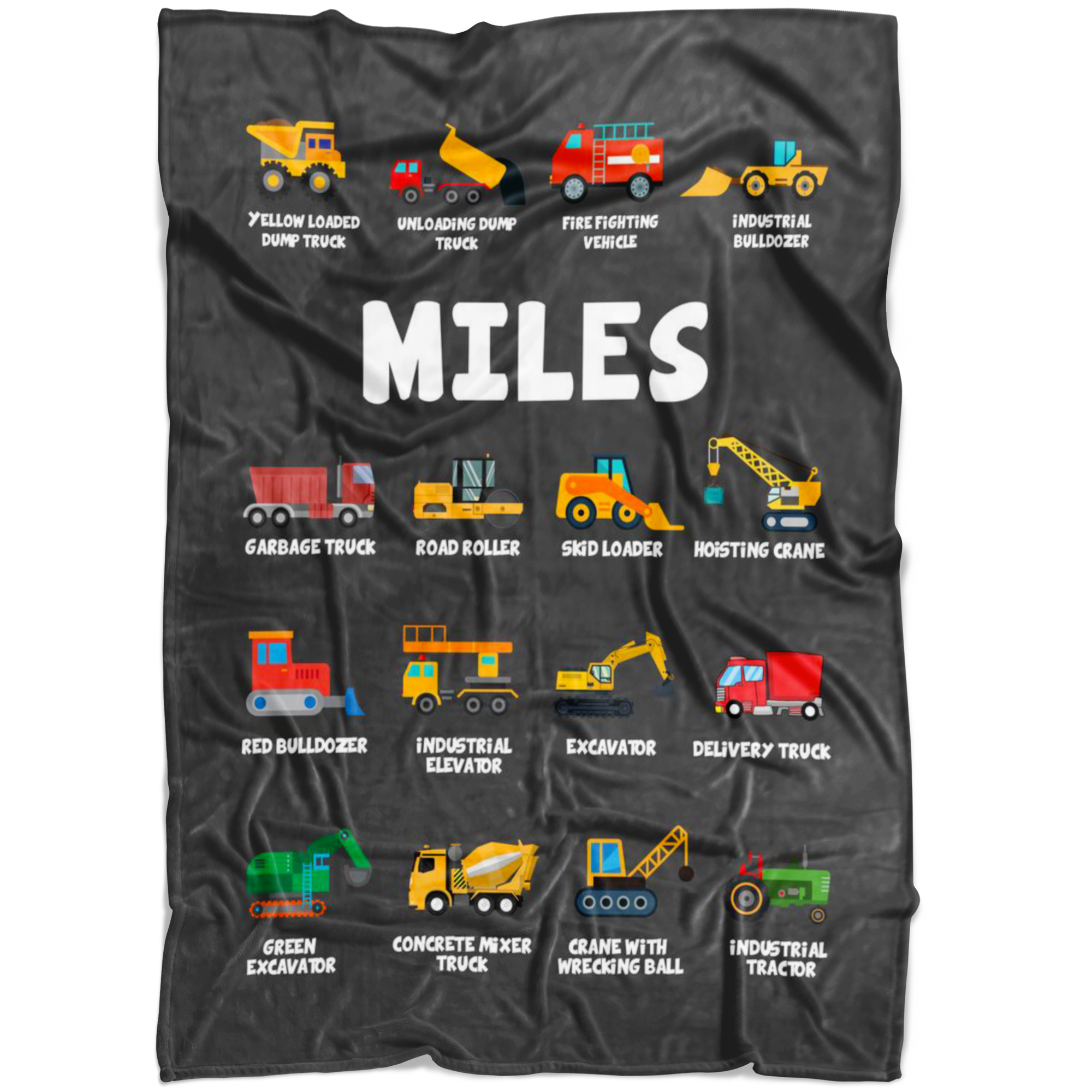 Miles Construction Blanket Grey