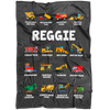 Reggie Construction Blanket Grey