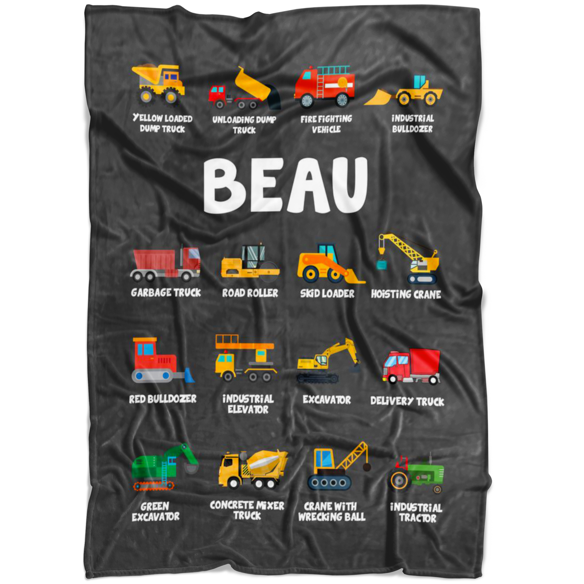 Beau Construction Blanket Grey