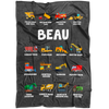Beau Construction Blanket Grey
