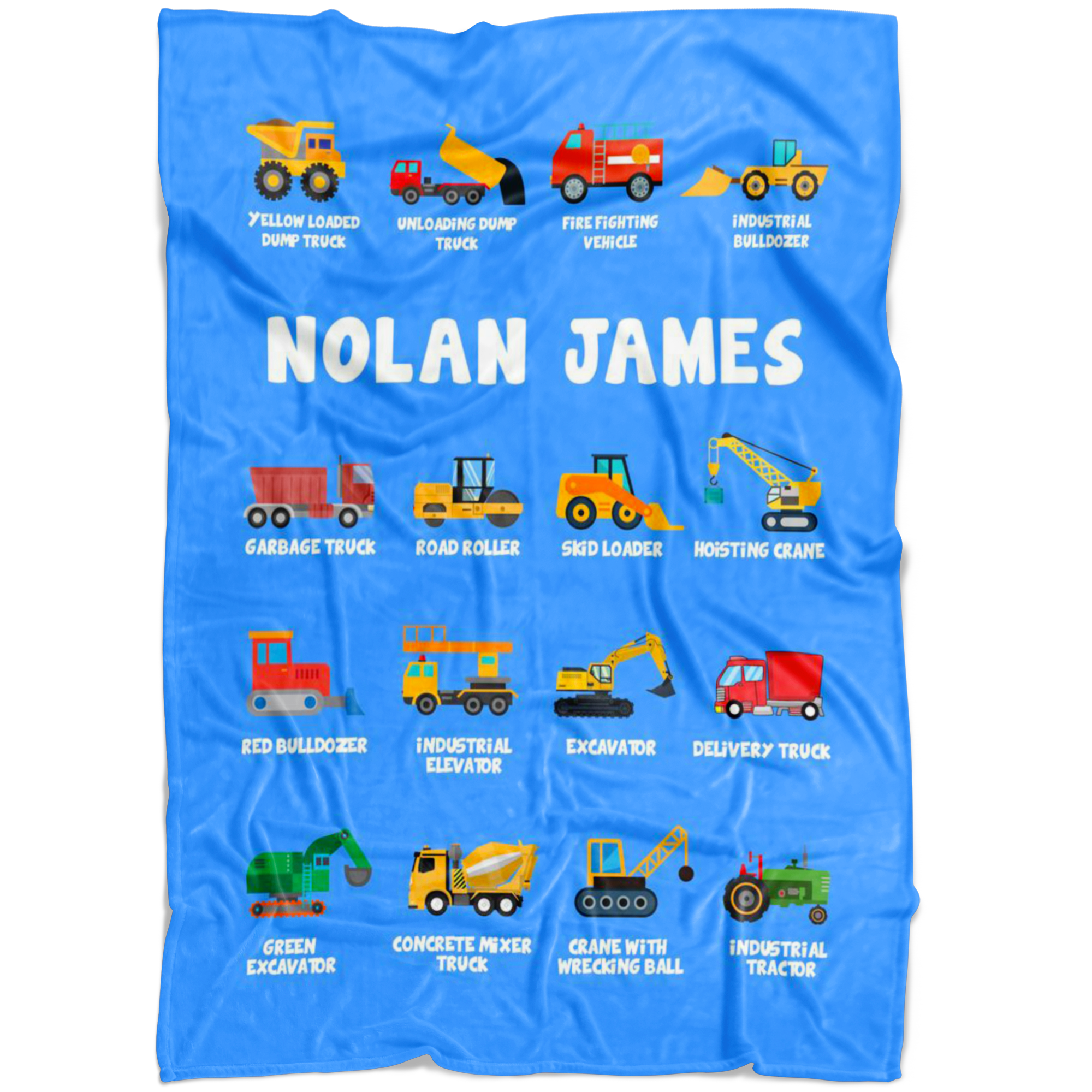 NOLAN JAMES Construction Blanket Blue
