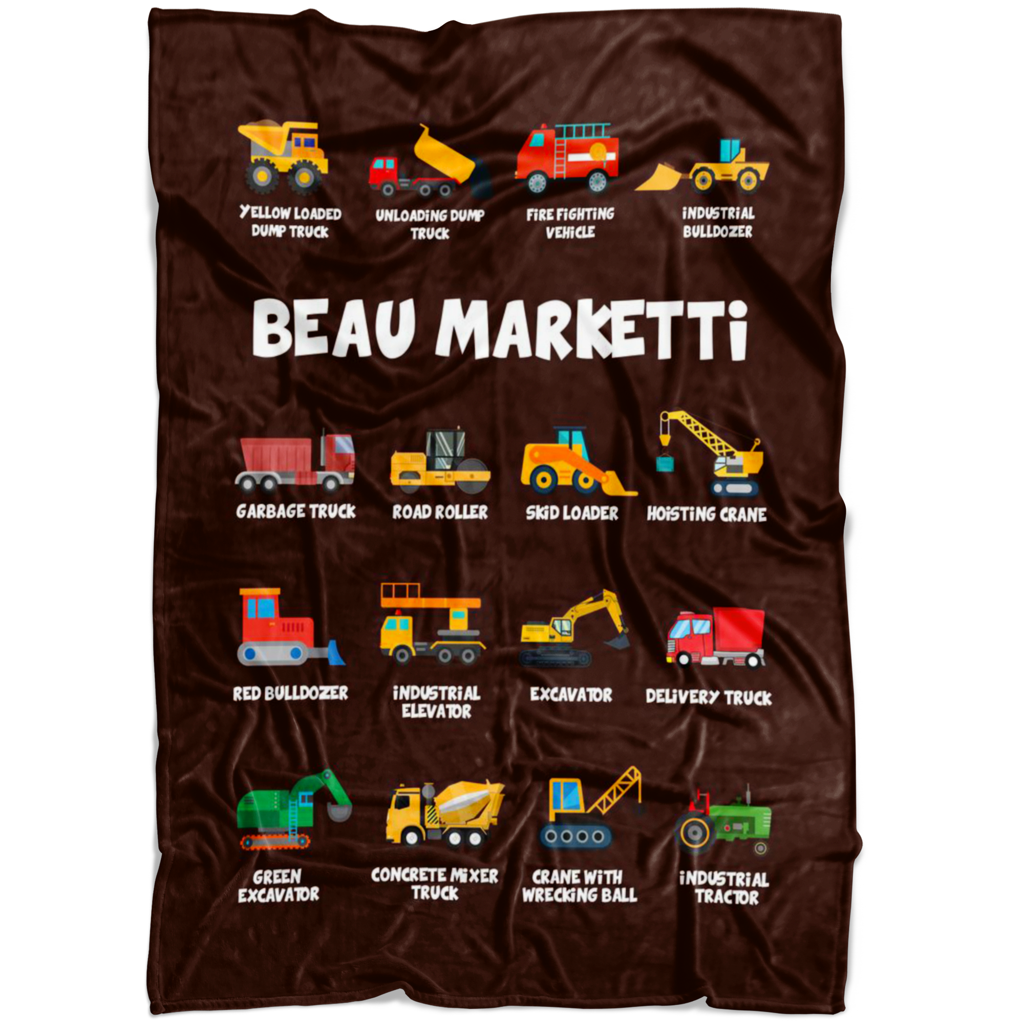 Beau Marketti Construction Blanket Brown