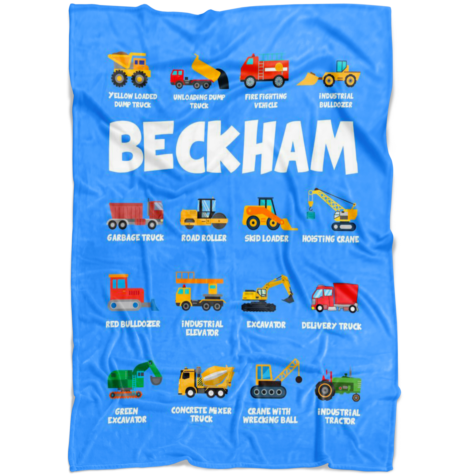 Beckham Construction Blanket Blue