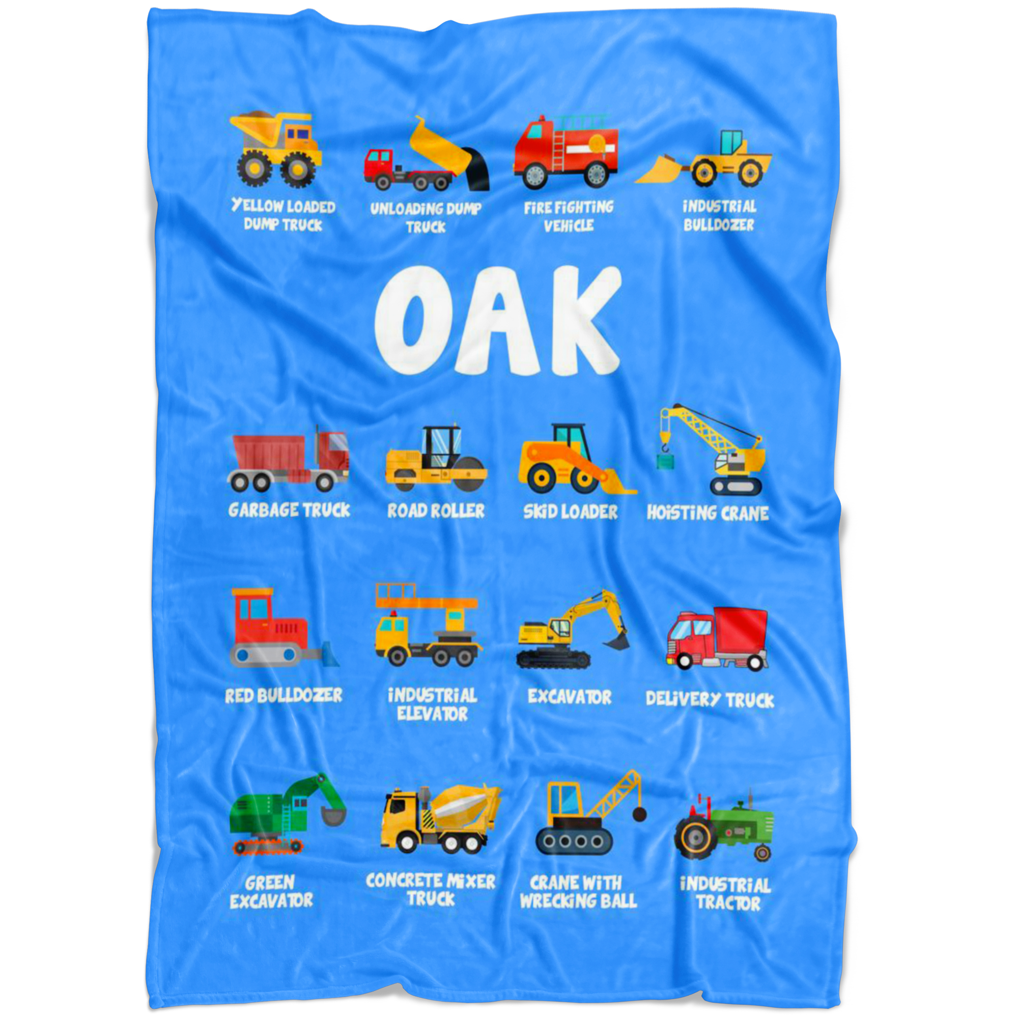 Oak Construction Blanket Blue