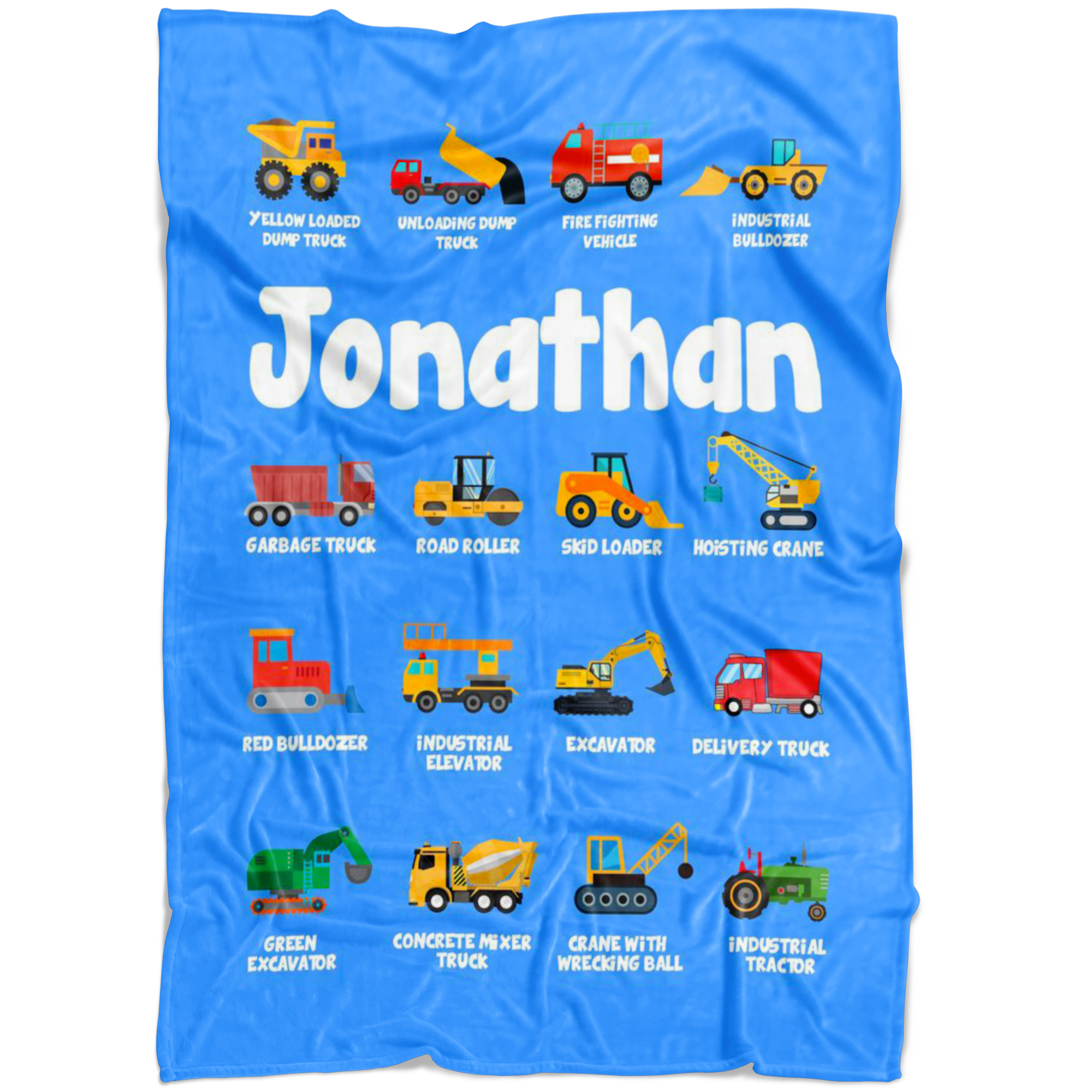 Jonathan Construction Blanket Blue