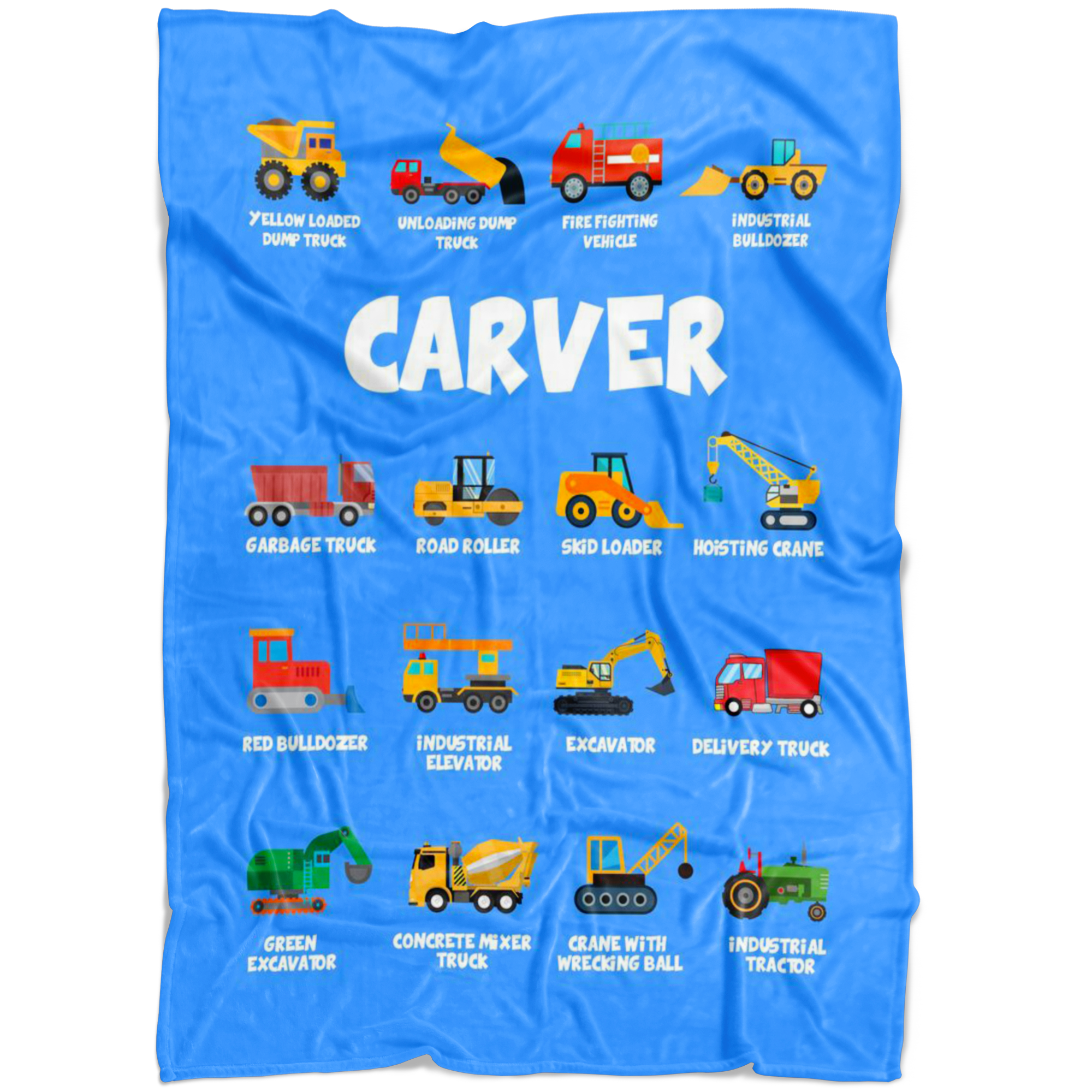 Carver Construction Blanket Blue