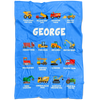 George Construction Blanket Blue