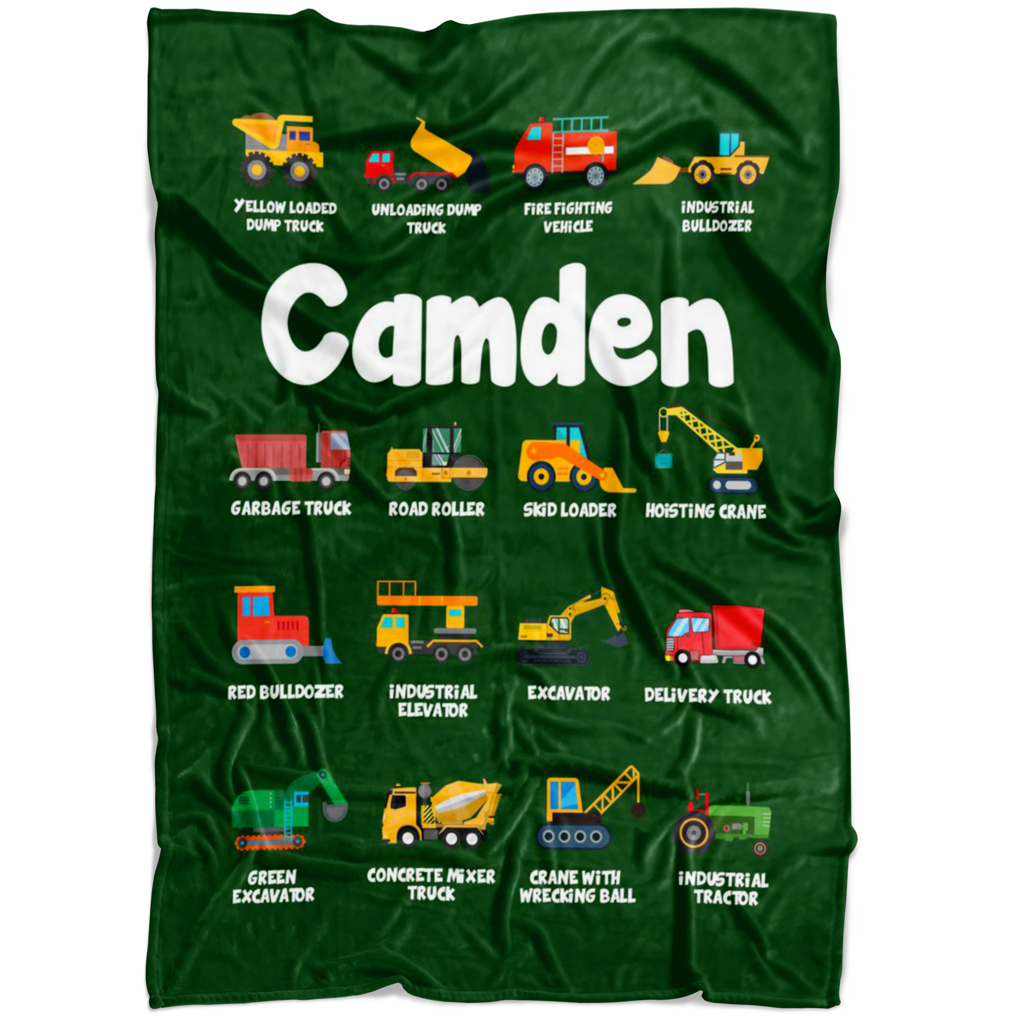Camden Construction Blanket Green